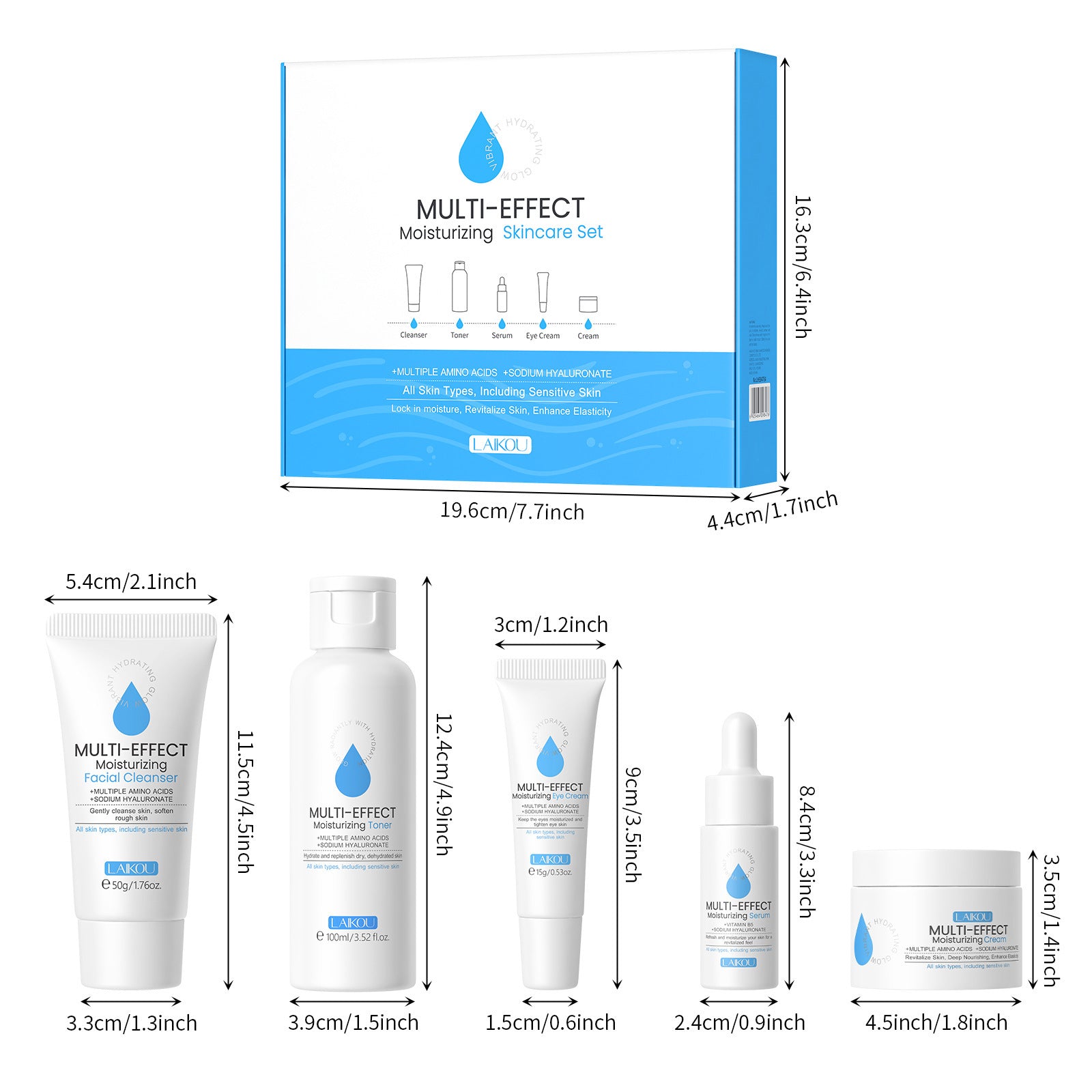 Hydrating Five-piece Facial Care