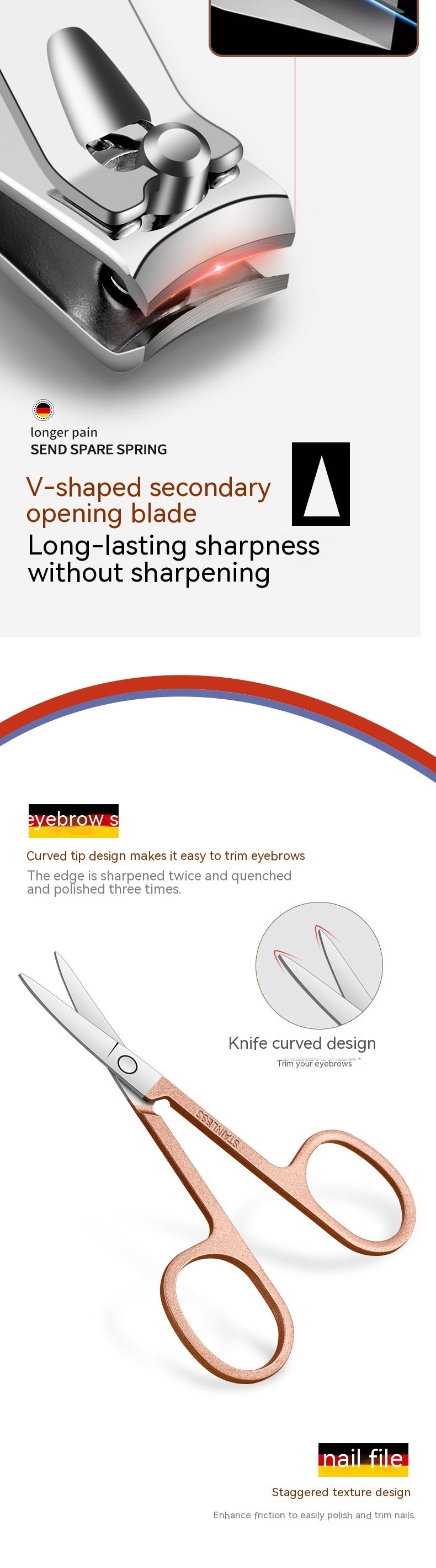 Clippers Suit Household Nail Scissors Full Set Of Pedicure Tools