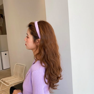 Pure Color Hair Bundle Sponge Hair Band Fairy Hair Accessories