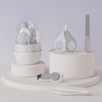 Baby Nail Kit, 4-in-1 Baby Nail Care Set With Cute Case, Baby Nail Clippers, Scissors, Nail File & Tweezers, Baby Manicure Kit And Pedicure Kit For Newborn, Infant, Toddler